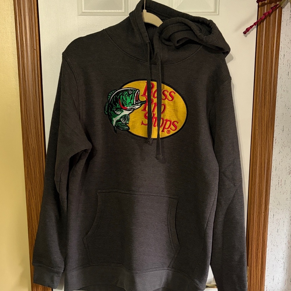 Bass Pro Shops Charcoal Hoodie with Logo